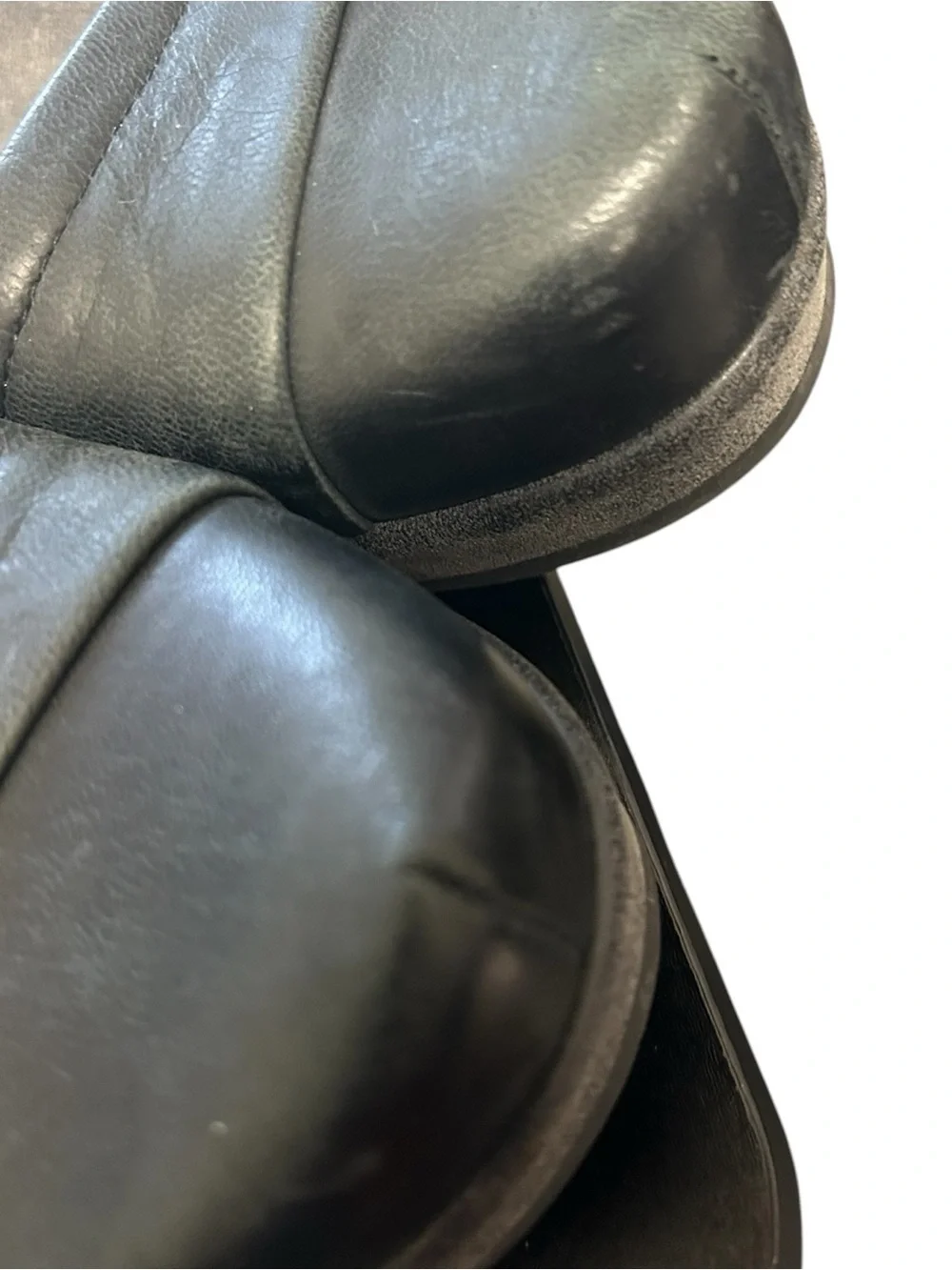 OTBT Wander Out Black Leather Comfort Wedge Shoes Size 10